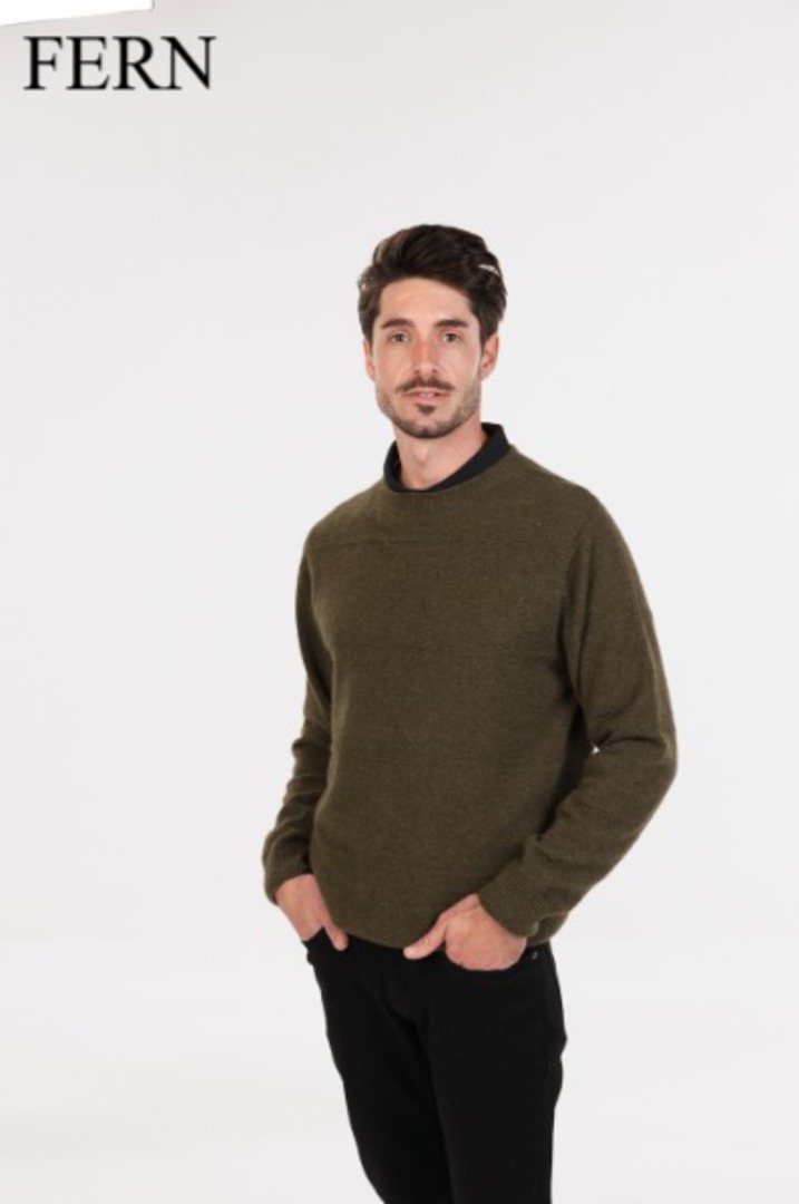 Native World Merino Possum Ripple Stitch Sweater image 1
